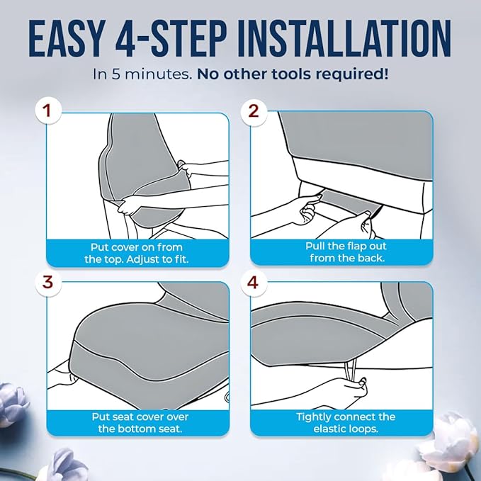 GENANY Nightmare Skeleton Car Seat Covers Set of 2, Skull Breathable Front Seat Covers for Truck Sedan SUV, Spooky Car Accessories, Spooky Gift for Women Men