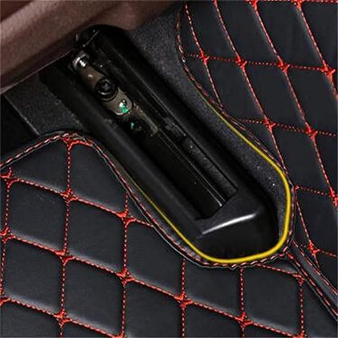 Custom Car Mats All Weather Fit Automotive Floor Mats PU Leather Protector Mat for Most Sedan, SUV, Truck Floor Mats (Black)