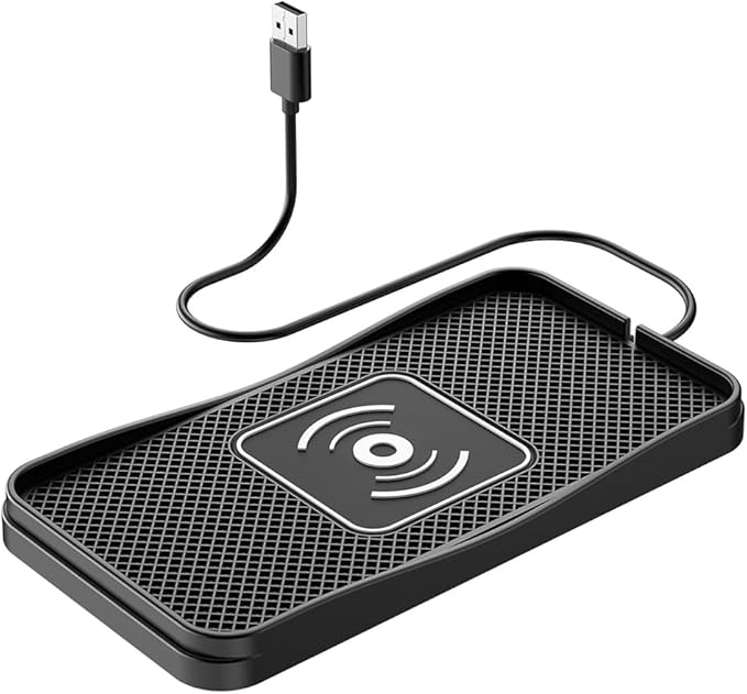 Wireless Car Charger Pad for Honda Accord 2000-2025, Type-C/USB 20W Car Wireless Charger Non-Slip Phone Charging Pad Car Accessories,B 30cm Cable USB Plug