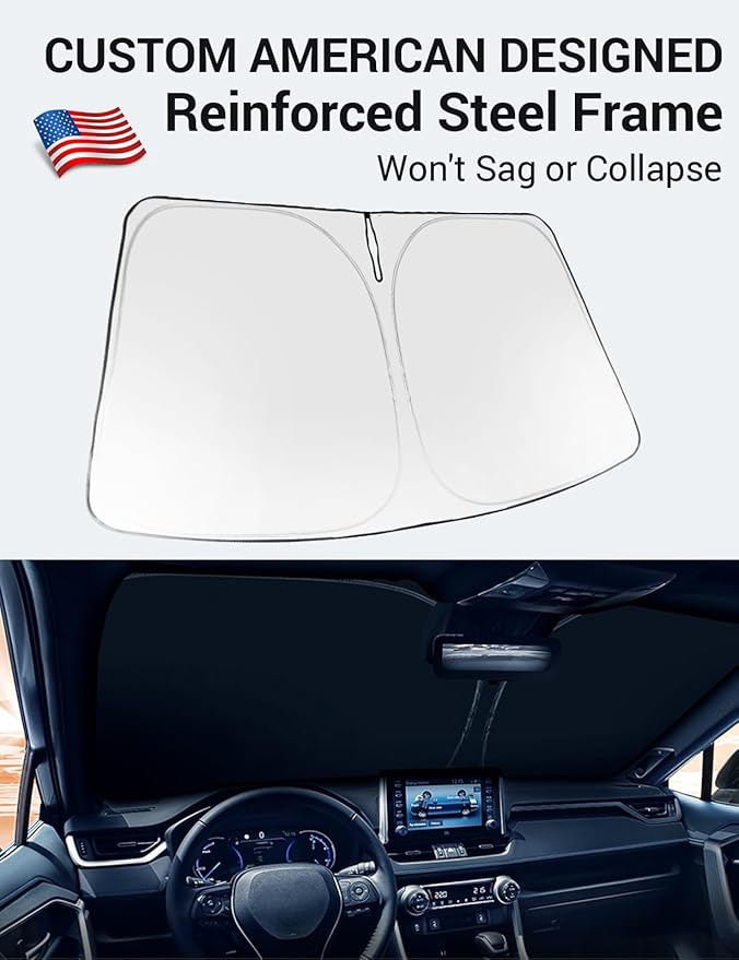 Proadsy Windshield Sun Shade for X3 2025-2026 Foldable Front Sunshade Protector Sun Visor Blocks UV Rays Keep Car Cooler Accessories