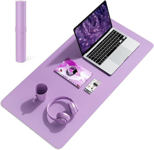 YSAGi Non-Slip Leather Desk Pad, Waterproof Laptop Computer Desk Keyboard Mat