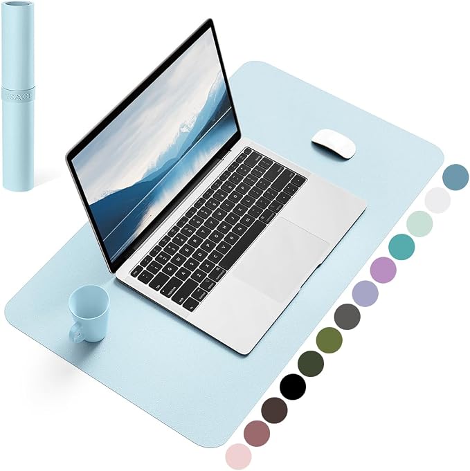 YSAGi Non-Slip Leather Desk Pad, Waterproof Laptop Computer Desk Keyboard Mat