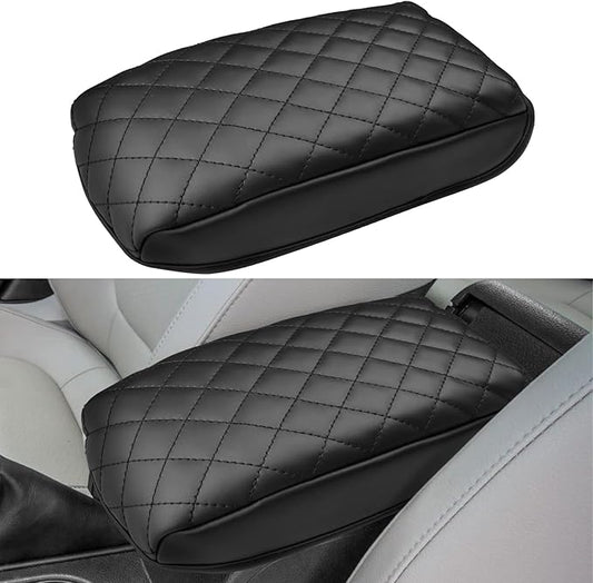 INTGET Car Center Console Armrest Cover for VW Volkswagen Jetta Accessories 2012 2013 2014 2015 2016 2017 2018 Middle Arm Rest Seat Box Cover Elbow Cushion Pad (Cushion, 2012-2018 A Version)