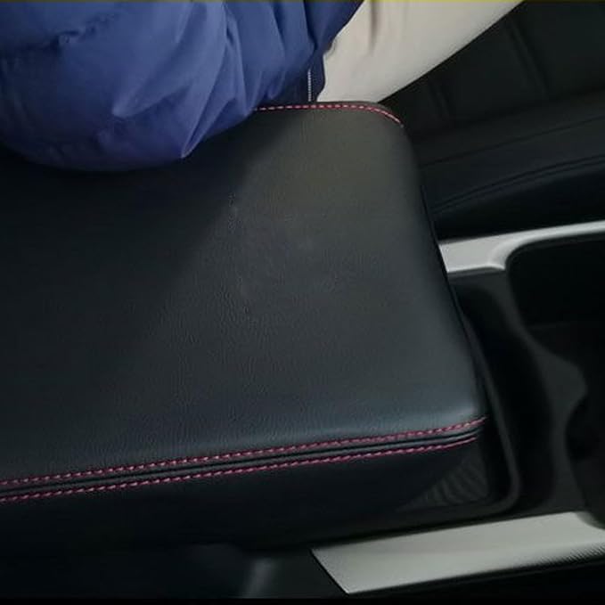 Compatible with Center Console Armrest Cover for Toyota Corolla 2014 205 2016 2017 2018 2019 Leather Arm Rest Storage Box Lids Cushion Protector Pad