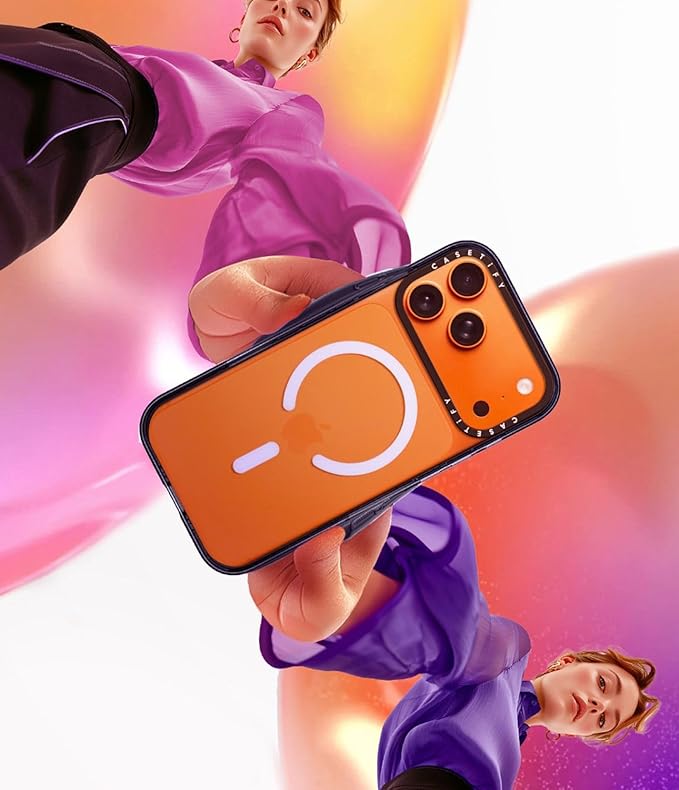 CASETiFY Impact iPhone Air Case [Slim/Compatible with Magsafe / 8.2 ft. 4X Military Grade Drop Protection] - Botanical Jasmine - Clear Black