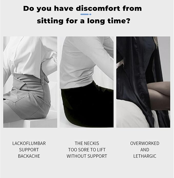 Back and Seat Cushion, Soothe+Cushion,Car Seats with Lumbar Support,Memory Foam Non Slip Skin with Back Support for Office Chair, Car (Color Matching D)