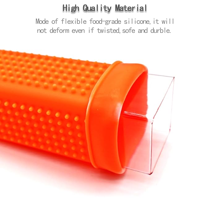 2pcs Pet Dog Cat Hair Remover, Pet Hair Removal Tool, Hollow Cleaner Brush for car，Interior, Furniture, Sofa (orangeblue)