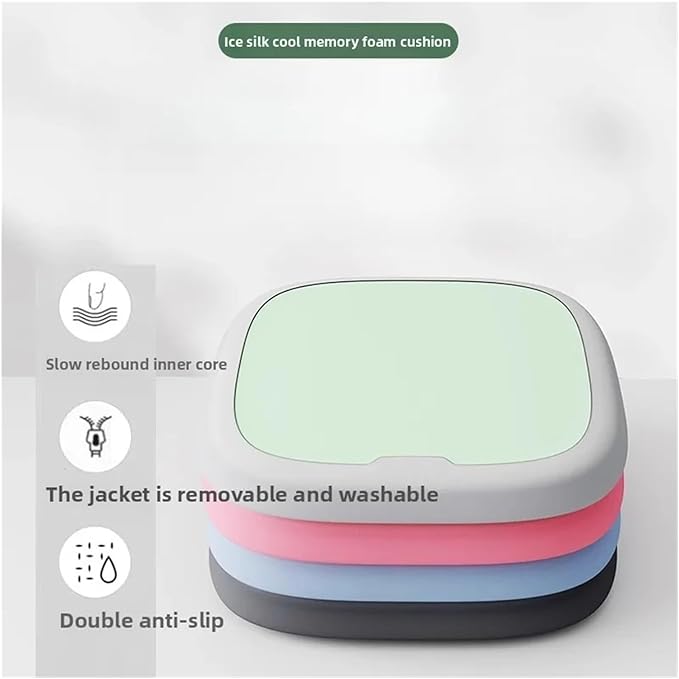 Memory Foam Car Seat Cushions with Lumbar Support - Cool and Breathable Comfort for Car and Office Use(4,45x45cm)