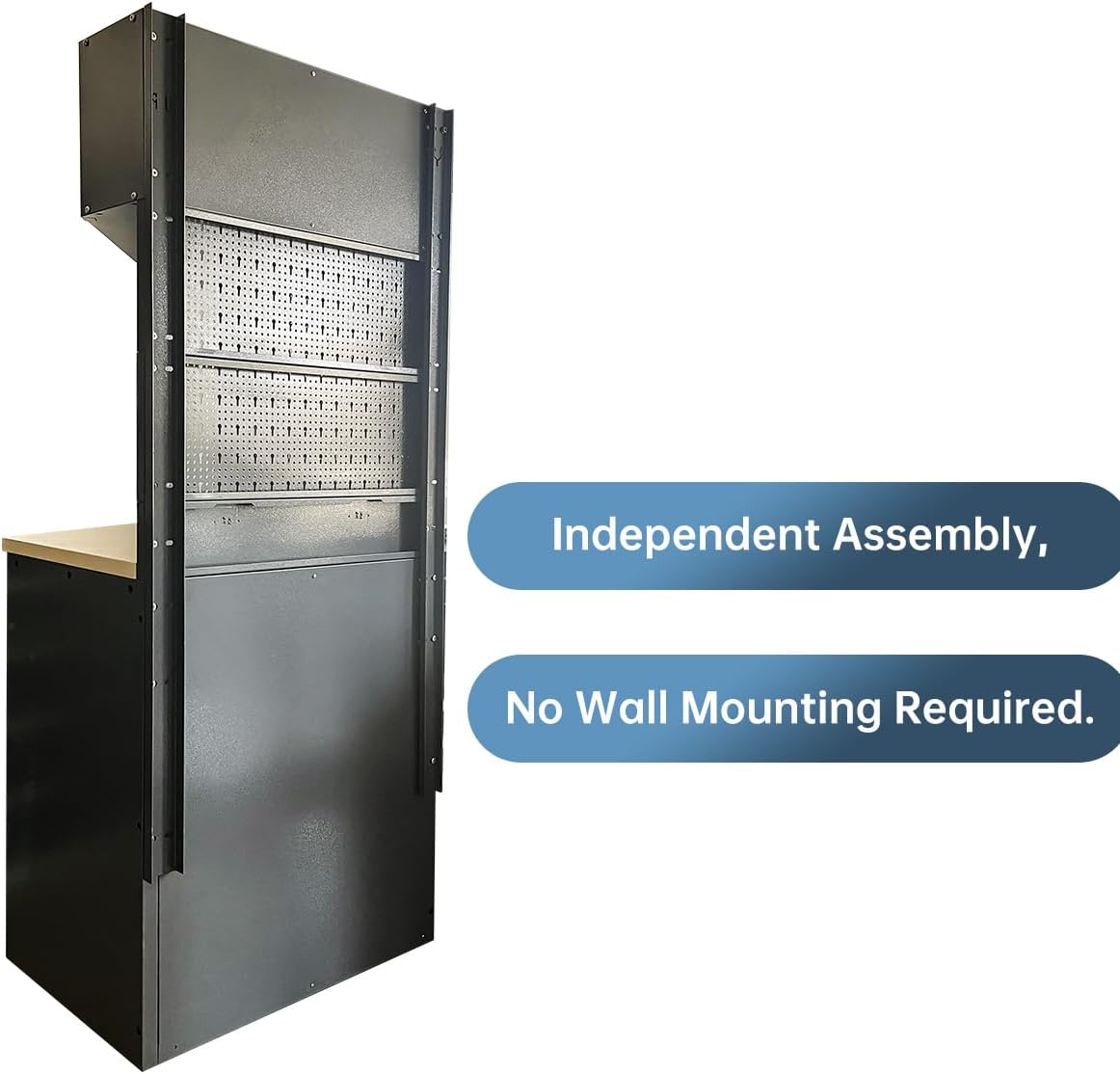 JZD Metal Garage Cabinet System, Tool Cabinets with Drawers, for Workshop Auto Repair Shop, Wall Mounting Not Necessary