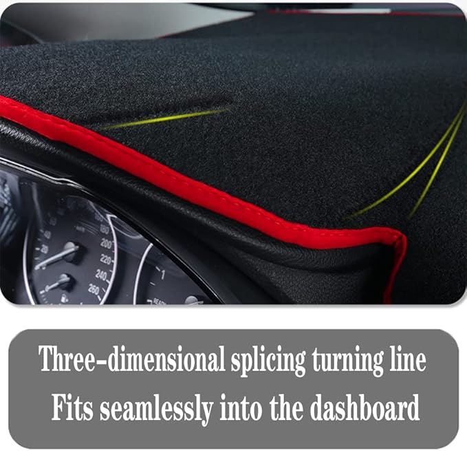 Dashboard Cover for Ford Explorer 1995-2001,Polyester Dash Covers mat,Car Dash Board Protecter Cover,Interior Dash Covers Pads,Red