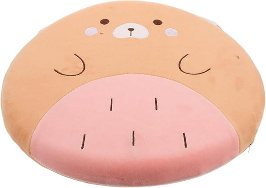 Luxshiny Memory Foam Car Seat Cushion and Office Chair Cushion, Small Bear Design, Vehicle and Desk Seat Pad for Drivers and Home Use, Lumbar Support for Comfort and Posture