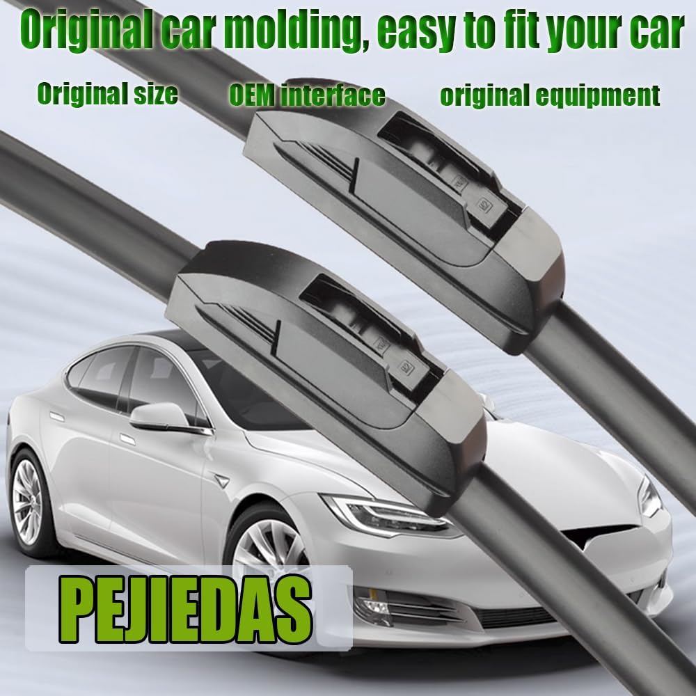 OEM Quality Front Wiper Blades, Replacement for 2002-2008 Dodge Ram 1500 2500, OE Original Style (24 Inch + 24 Inch Front Wiper Blades)