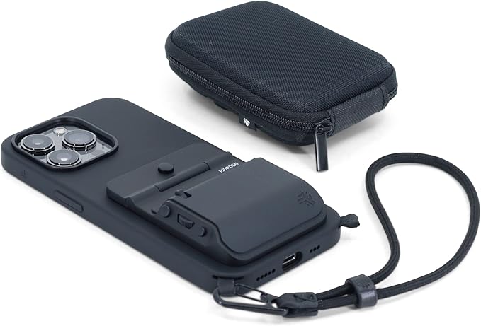 FJORDEN Pro Bundle for iPhone 12 Pro Max - Includes Fjorden Camera Grip, MagSafe iPhone Case, Wrist Strap & Carry Case - Shoot Like A Pro with Your iPhone