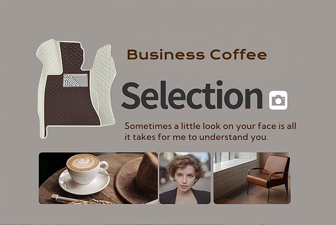 Custom Making Car Floor Mats for 98% Sedan SUV Car Protection Full Coverage Mats Anti-Slip Leather Floor Liners All Weather Car Floor Mats (Black+Light Brown Side)