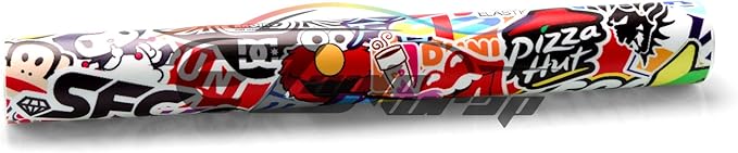 Free Tool Kit EZAUTOWRAP ES Bomber Hellaflush Anime Cartoon Car Vinyl Wrap Sticker Decal Air Release - 60"X540" (5FT X 45FT)