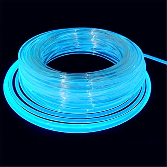 10ft Super bright MMA Plastic Optic Fiber Side Glow for LED Light Source Soft optical fiber light guide strip Plastic optical fiber transparent light guide material (diameter 0.40in)