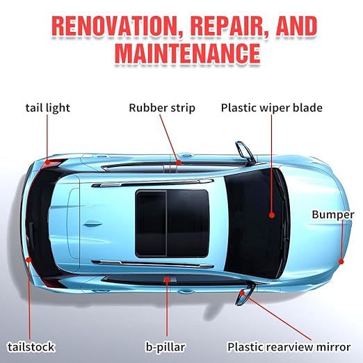 Plastics Parts Crystal Coating, 2025 New Leather Plastic Polishing Renovation Coating Agent, Car Trim Restorer with Sponge, Crystal Coating for Cars Interior or Exterior (4)