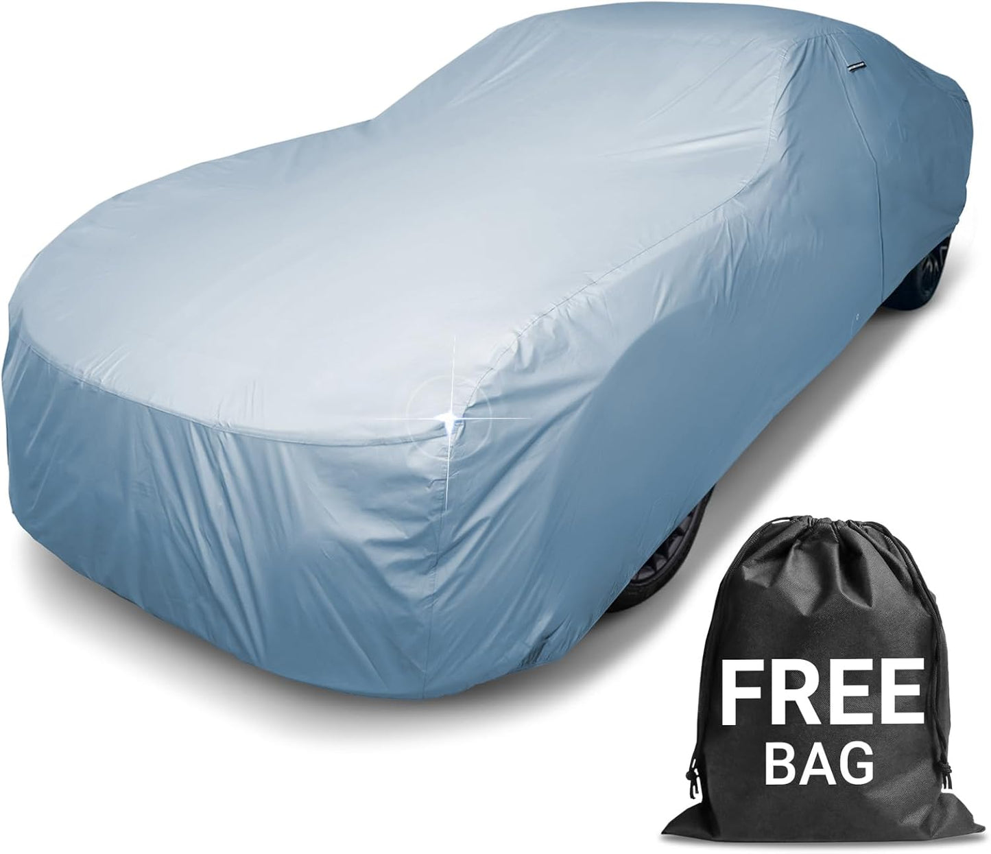 iCarCover Premium Car Cover for 1949-1958 Pontiac Sedan Delivery Heavy Duty Waterproof All-Weather Automobiles Custom Fit Indoor Outdoor UV Snow Protection Covers with Straps and Bag