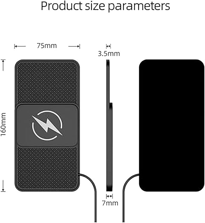 Wireless Car Charger Pad for Lexus RX AL30 RX 350 RX 350h RX 450h+ 2022 2023 2024,20W Fast Wireless Phone Charger Cell Phone Cordless Charging mat,Non-Slip Phone Charging,30cm Cable Type-C