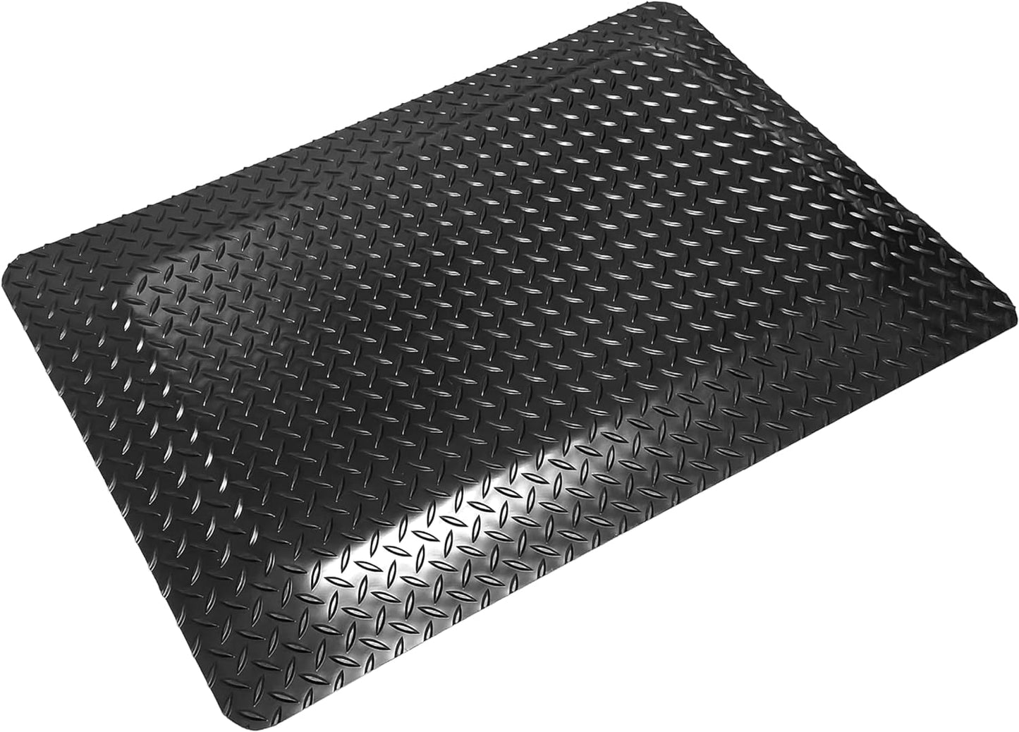Rhino Mats, American Classic Diamond Anti-Fatigue Mats, Industrial Ergonomic Comfort Standing Mat for Work, Home, Garage, Office, Kitchen or Anywhere (Black 9/16" Thick, 3 FT. x 4 FT.)