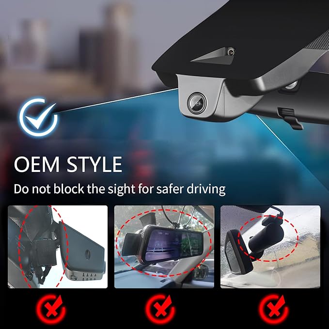 Mangoal 4K Dash Cam Custom fit for Toyota Sienna Gen4 XL40 2021 2022 2023 2024 2025 2026, LE Limited XLE Platinum XSE etc, Integrated OEM Look, UHD 2160P Video, App & WiFi, 64GB Card