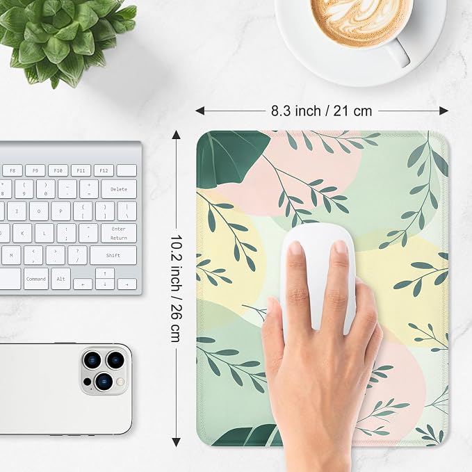ITNRSIIET Mouse Pad Non-Slip Rubber Base Smooth Surface Stitched Edges