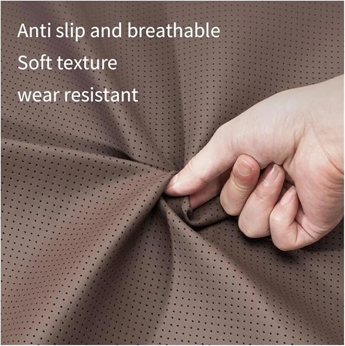 1/2PCS PU Leather Car Neck Pillow & Lumbar Support Cushion, Breathable Universal Seat Headrest Waist Pad, Soft Support Cushion for Daily Driving and Travel(D Style backrest)