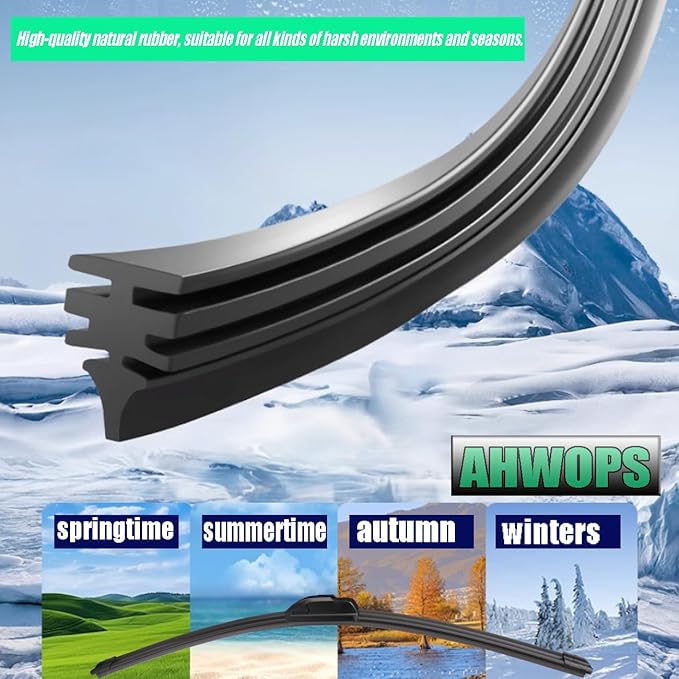 3 Wiper Front and Rear Wiper Blades for 2012-2019 Fiat 500, OE Original Style (24″/14″ Front/12″ Rear) For My Car