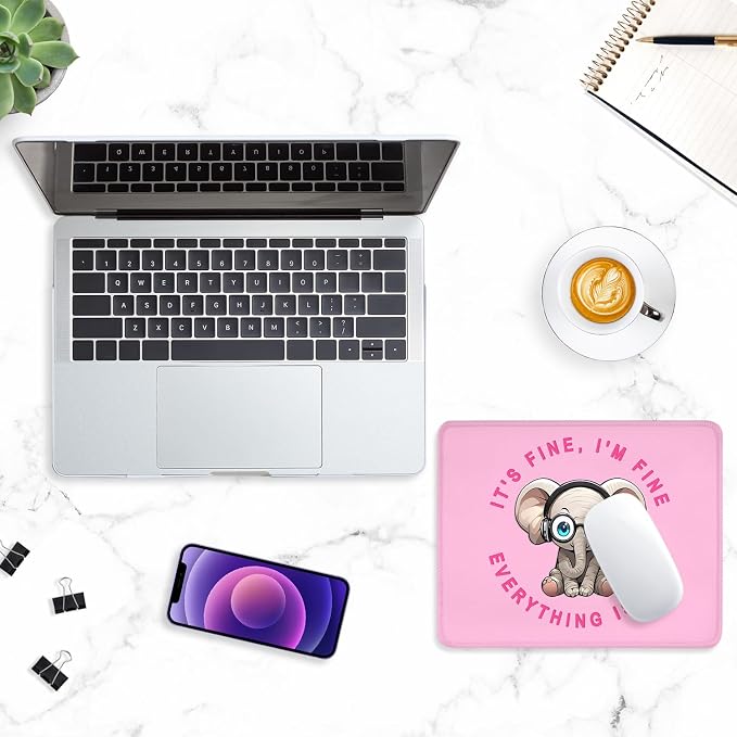 ITNRSIIET Mouse Pad with Stitched Edge Premium Textured Smooth Precise