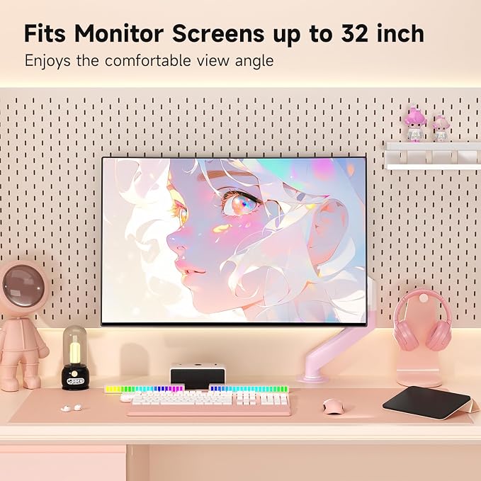Suptek Monitor Mount Gas Spring Monitor Arm Desk Mount Fully Adjustable Fits