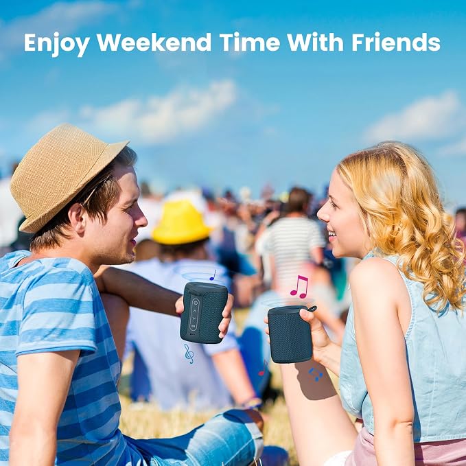Bluetooth Speaker Wireless, IP67 Waterproof & Dustproof Portable Speaker