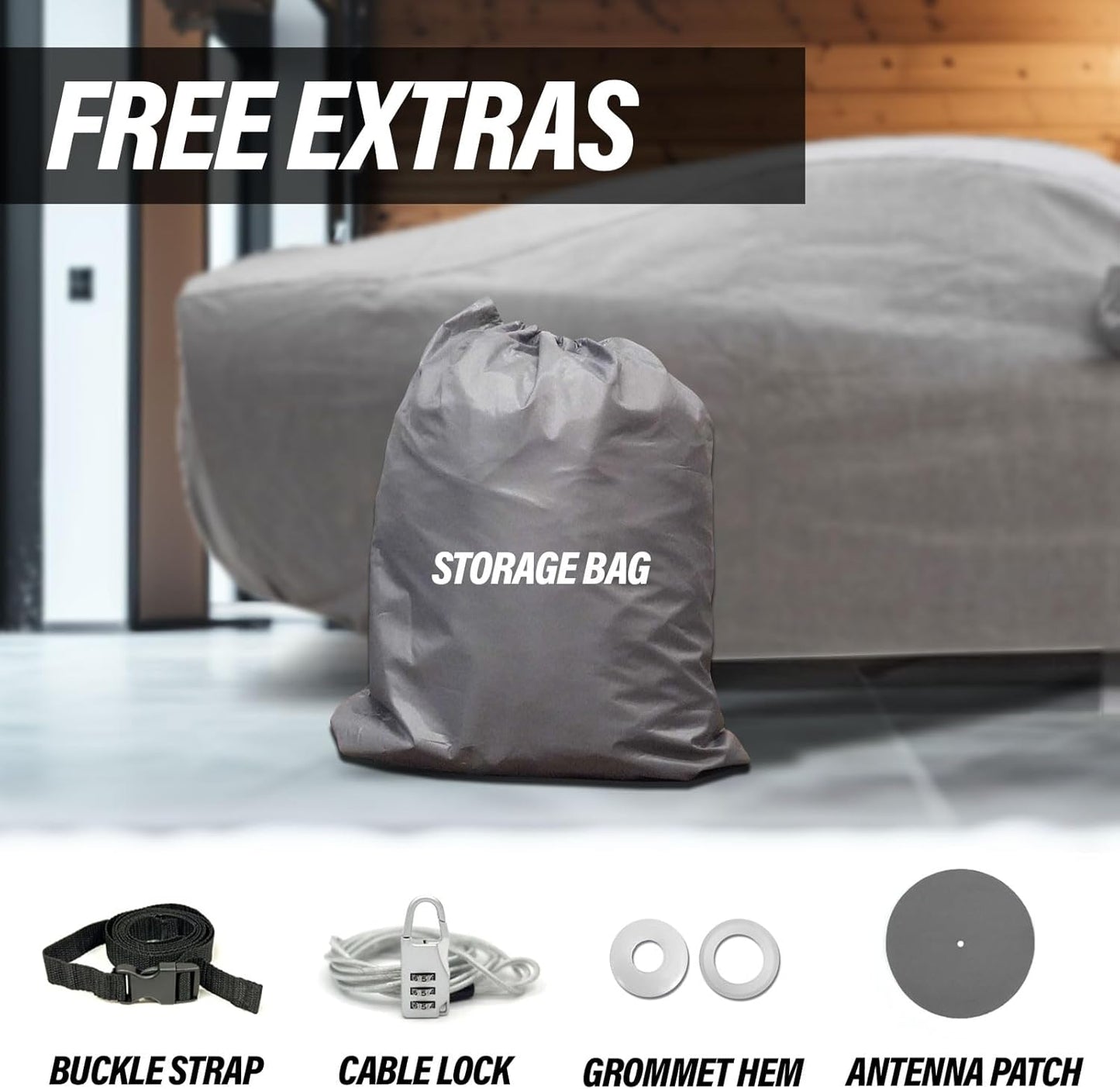 Supreme Full Car Cover - Semi Custom Fit for Tracker 1999-2004 SUV 2-Door | All-Weather Protection: Waterproof, Dustproof, Windproof, UV-Resistant | Includes Accessories