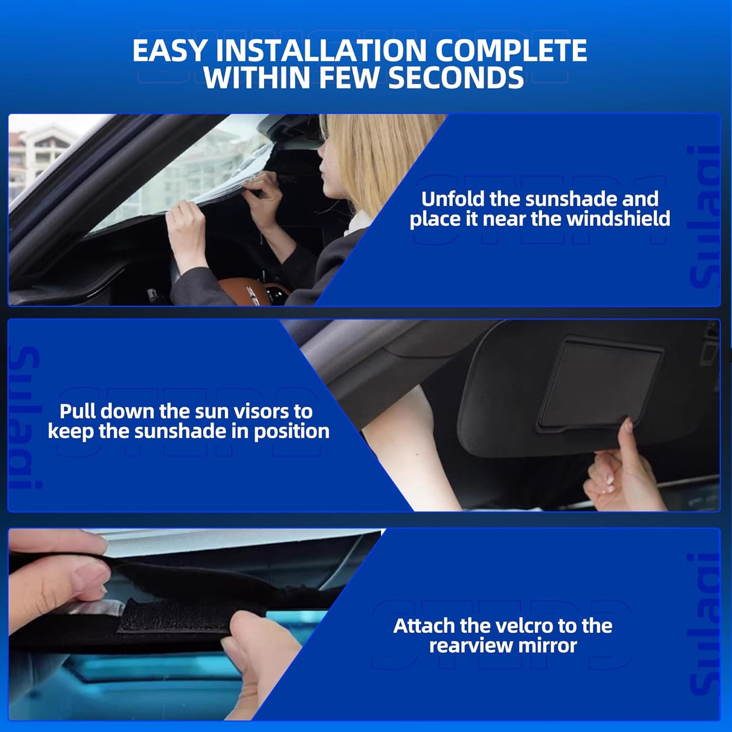 Windshield Sun Shade for Honda Odyssey (LX EX EX-L Touring Elite Minivan) 2018-2025 2026 Foldable Sunshade Custom Fit Front Window Car Interior Accessories Protector Blocks UV Rays