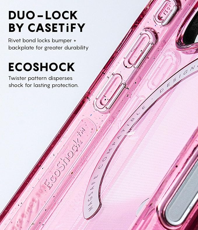 CASETiFY Impact iPhone 17 Pro Max Case [Slim/Compatible with Magsafe / 8.2 ft. 4X Military Grade Drop Protection] - Stripy Sundae - Clear Black
