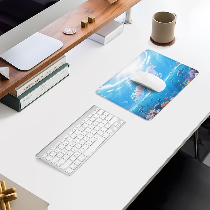 ITNRSIIET Mouse Pad Non-Slip Rubber Base Smooth Surface Stitched Edges