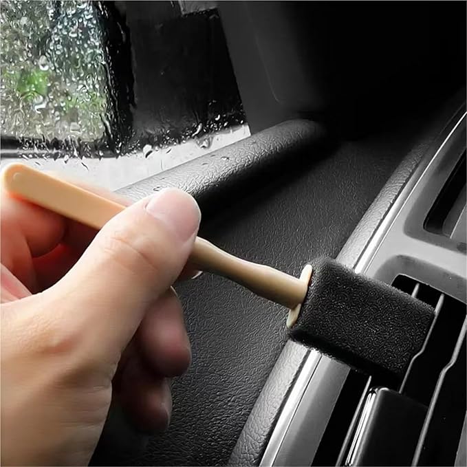Cleaning Brush for car Interior Cleaning Car Air Conditioner Vent Cleaner Cleaning Brush Detailing Scrub Outlet Wash Duster Dust Removal Auto Interior Clean Tool(30pcs)