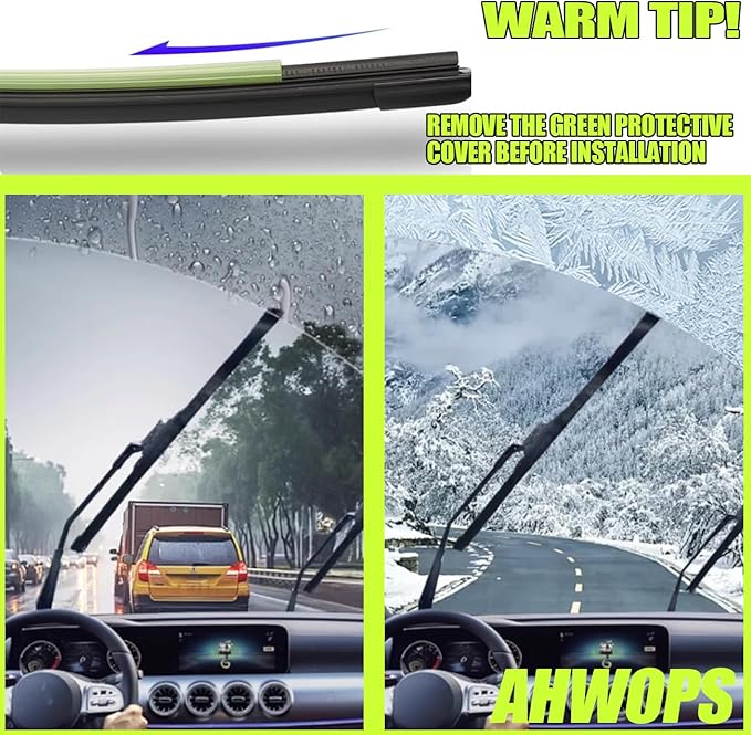 3 Wiper Front and Rear Wiper Blades for 2008-2022 Toyota Sequoia, OE Original Style (26″/23″ Front/12″ Rear) For My Car