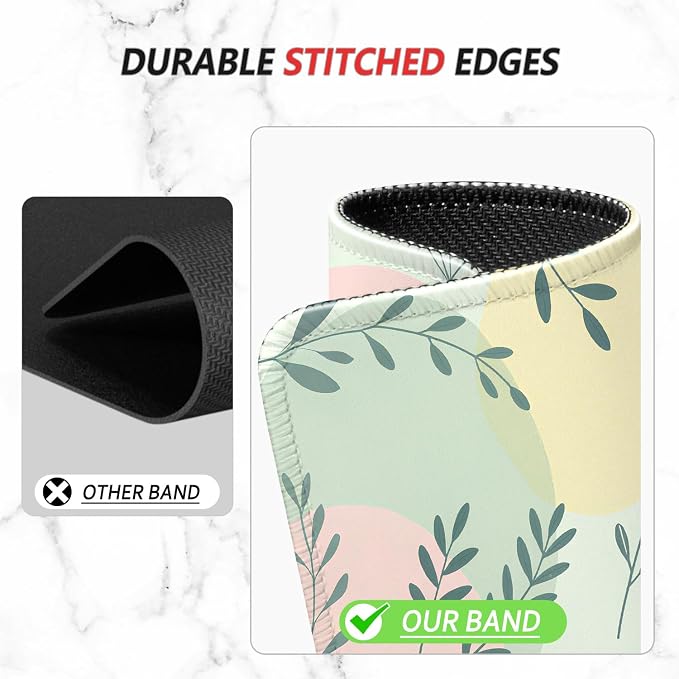 ITNRSIIET Mouse Pad Non-Slip Rubber Base Smooth Surface Stitched Edges