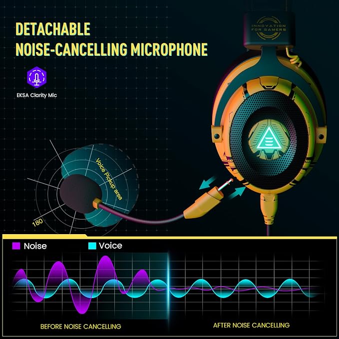 EKSA USB Gaming Headset for PC
