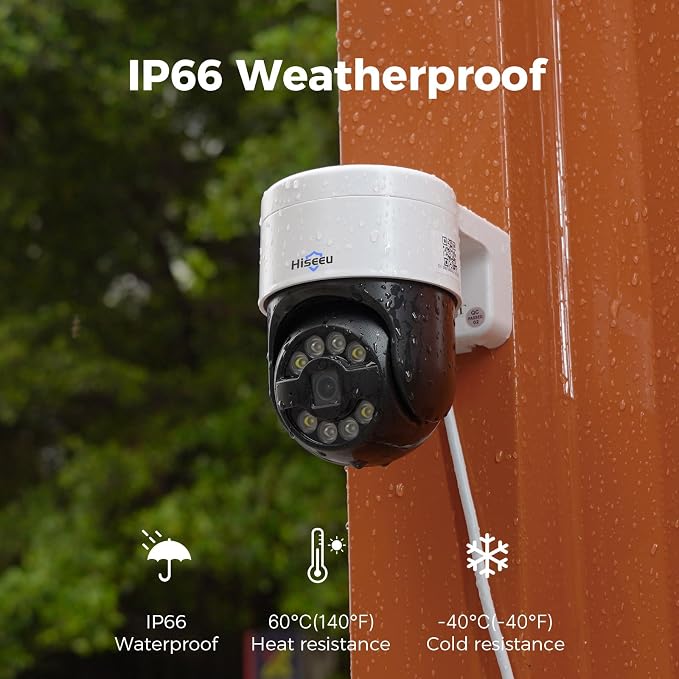 【12’’ Monitor + Human Tracking】Hiseeu 4K PoE Security Camera System, All-in-One