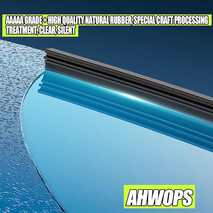 Front Wiper and Rear Wiper Blade Replacement for Benz GLB 250 4MATIC AMG GLB35 2020 2021 2022 2023 2024 OEM Wiper Blades, Genuine Replacement (24“/22”/12” 3-Pack)
