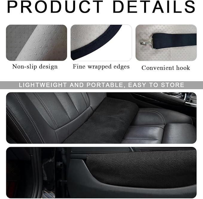 2PCS Car Towel Seat Cover, Waterproof Sweating Non-Slip Premium Soft Towel Carseat Protector, Universal Machine Washable Car Truck SUV Front Seat Cover for Gym Workout Beach Hiking (Blue)