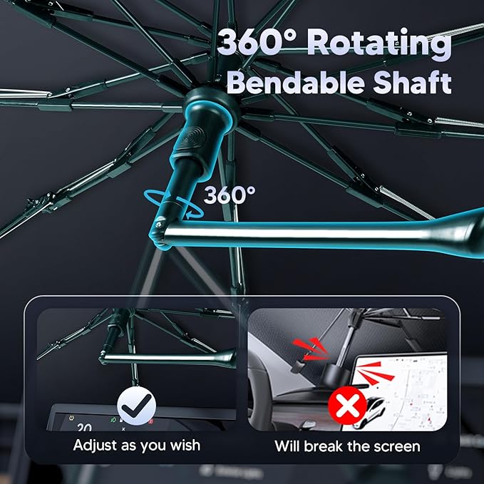 Autorder Windshield Sun Shade Umbrella for 2017-2022 Honda CR-V CRV Accessories,Upgraded Ice Crystal Material,Easy Setup Umbrella Sunshade for Car Windshield,100% Sun Blocking