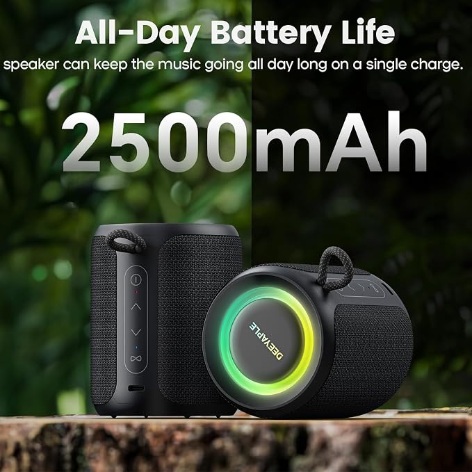 Bluetooth Speaker Wireless, IP67 Waterproof & Dustproof Portable Speaker