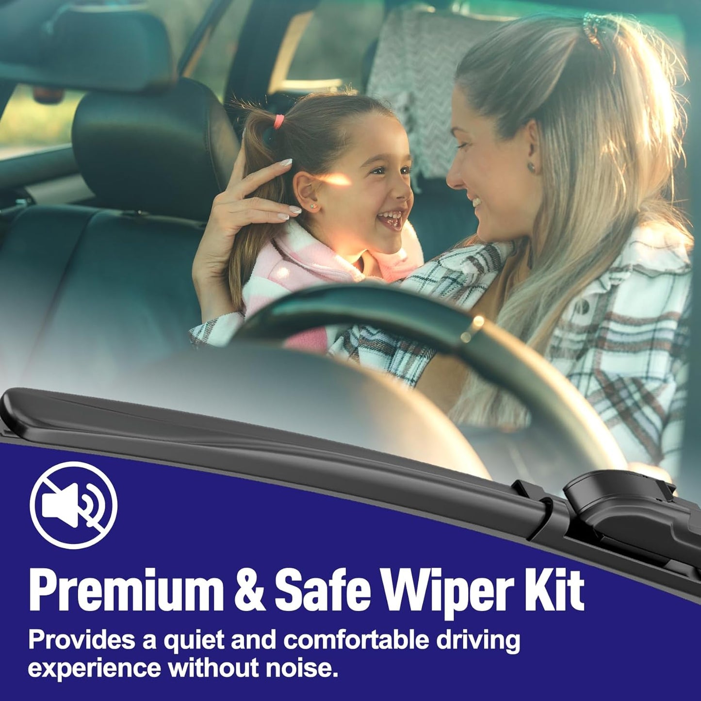AJK Windshield Wiper Blade, OEM Quality Front and Rear Windshield Wipers for INFINITI QX30 2017 2018 2019, 24" 19" 12" Window Blades (Set of 3)