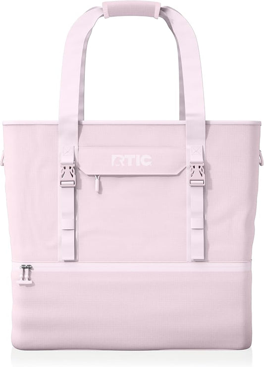 RTIC 2-in-1 Chillout Bag Soft Insulated Cooler Tote, Portable, for Lunch, Beach, Travel, Drink, Beverage, Car, Camping, Picnic, 24-Can Capacity,