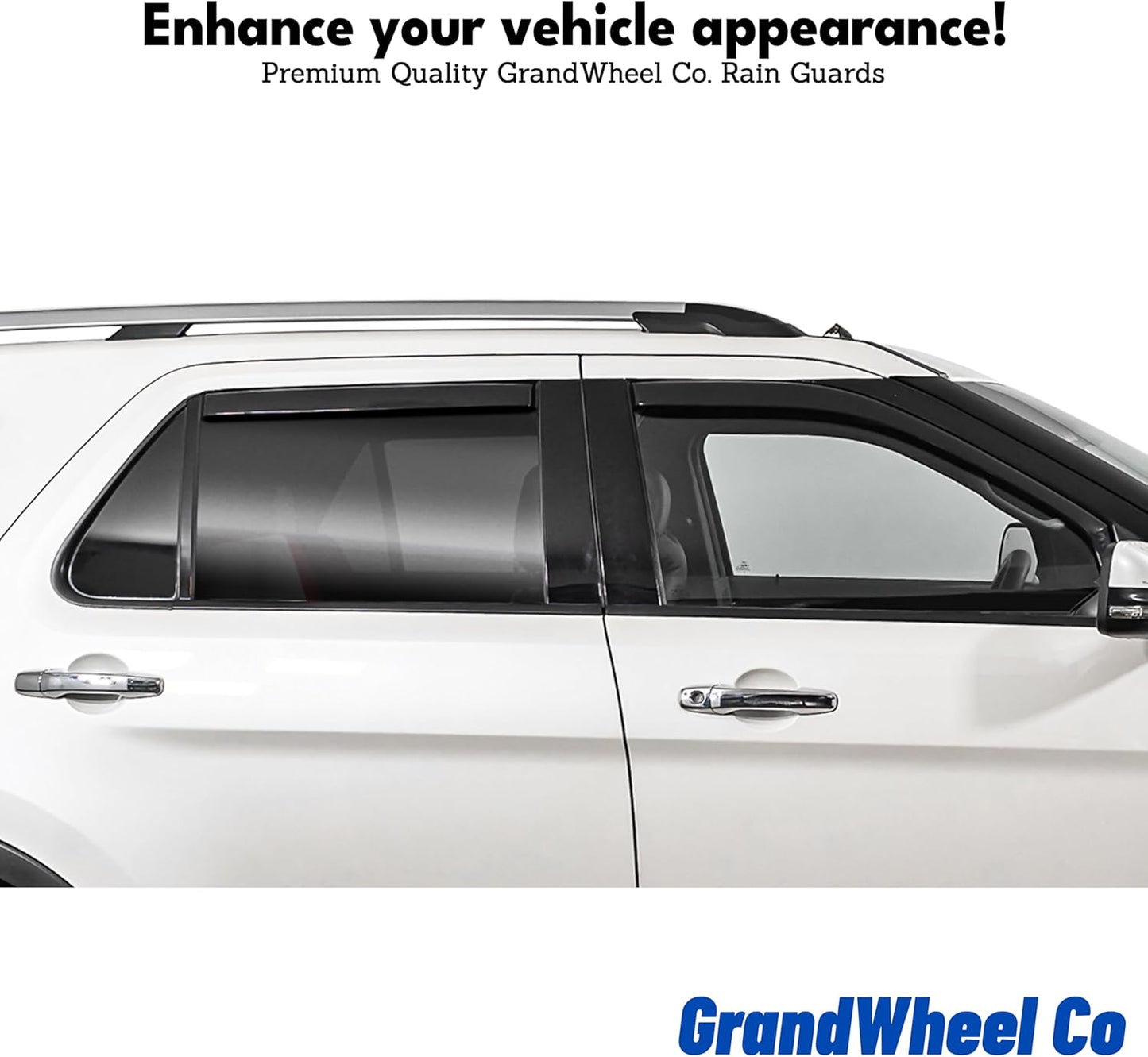 Window Deflectors Smoke Tinted in-Channel Side Window Vent Visor Deflectors Rain Guards Compatible with Nissan Pathfinder 2022-2025 - 4pcs. GW0848