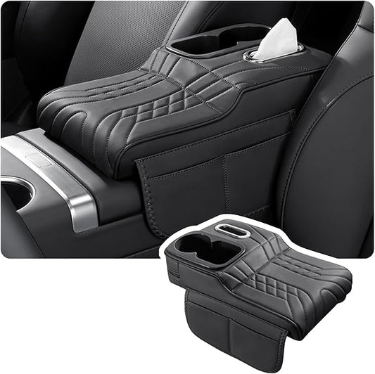 Car Armrest Cover for BMW M440i 2020 2021 2022 2023 2024 2025 2026, Center Console Cover Mat Armrest Seat Box Cover Cushion Console Pad Interior Accessories,A