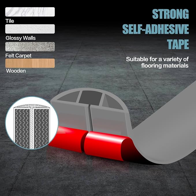Floor Cord Cover Self Adhesive Cord Hider, 10FT Cable Management, Extension