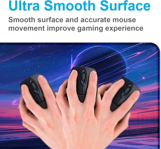 Anime Landscape Mouse Pad, Oversized Gaming Desk Pad, Space Planet Computer